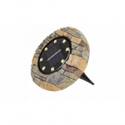 Set 4 lampi solare Disk Lights, 6500 lm, 8 Led-uri, model piatra