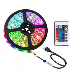 Banda LED USB RGBW cu telecomanda