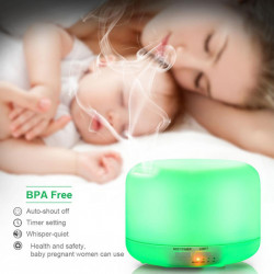 Difuzor Aromaterapie cu telecomanda, Led RGB
