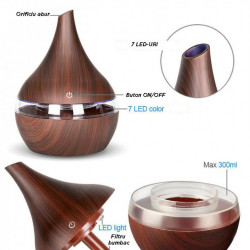 Difuzor aromaterapie Wood Grain