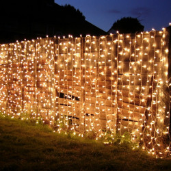 Instalatie LED Perdea 3x1m, Exterior, Fir Alb Gros