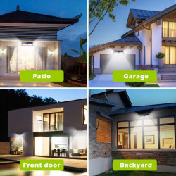 Lampa solara cu 190 LED-uri, 3 moduri de iluminare, waterproof IP65
