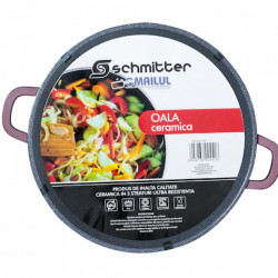 Oala cu capac din ceramica Schmitter, aluminiu turnat, 40 cm