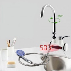 Robinet electric instant cu dus si afisaj LED