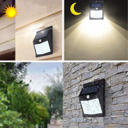 Set 4 x Lampa 80 Led cu incarcare solara si senzor de miscare.