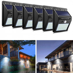 Set 6 x Lampa 30 Led cu incarcare solara si senzor de miscare.