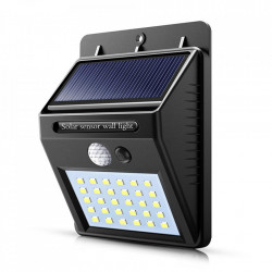 Lampa 30 Led cu incarcare solara si senzor de miscare