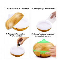 Difuzor aromaterapie Wooden