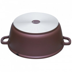 Oala cu capac din ceramica Schmitter, aluminiu turnat, 40 cm