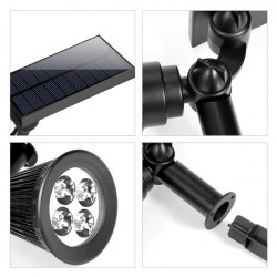 Proiector solar de exterior, cu leduri