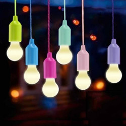 Set 4 becuri LED portabil cu cordon