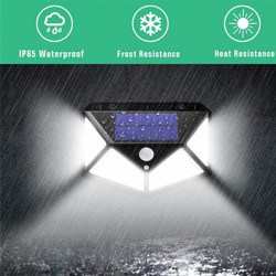 Set 4 Lampi solare 100LED, senzor de miscare