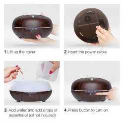 Difuzor aromaterapie/umidificator, 550ml