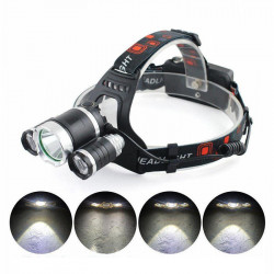 Lanterna frontala reglabila cu 3 LED-uri CREE