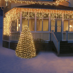 Set 3x Instalatie franjuri 10m, 720 LED ploaie lumini, interconectabila