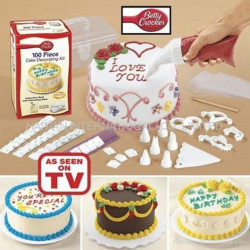 Set de 100 de piese pentru decorarea torturilor/prajiturilor