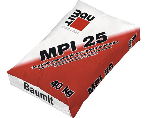 Baumit MPI 25 - Tencuiala Mecanizata Var-Ciment pentru Interior