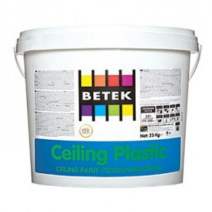 Betek Ceiling Plastic - Vopsea Lavabila Mata Speciala pentru Tavane