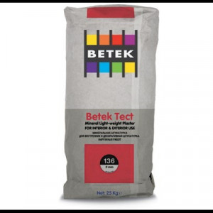 Betek Tect 136 - Tencuiala Minerala cu Fibre Polipropilena 2,0 mm
