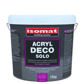 Isomat ACRYL-DECO SOLO - decorativa acrilica si strat de baza cu aspect neted