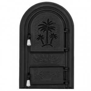 Usa Semineu Palmier P, cu placa de protectie