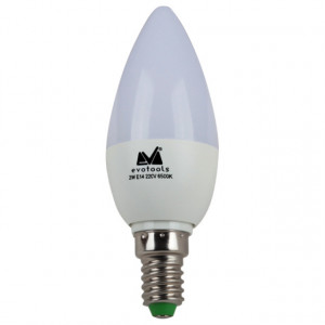 Bec LED C37 cu soclu E14, 2W