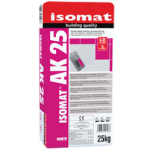 Isomat AK-25 - adeziv extra-flexibil pe baza de ciment si rasini, special pentru placi supuse la vibratii, alb, 25 kg