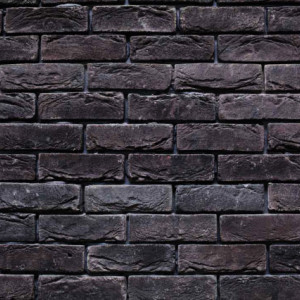 Caramida Aparenta Antichizata Bizantin Black Lava (210 x 65 x 20 mm)