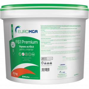 F61 PREMIUM - Vopsea Acrilică de Interior - Găleată 25 kg