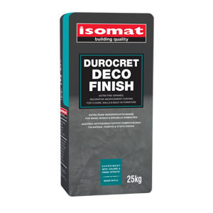 Isomat DUROCRET DECO FINISH – Microciment pentru Acoperiri Decorative Interior/Exterior 25 kg