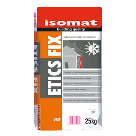 Isomat ETICS-FIX - adeziv si masa de spaclu pentru polistiren, 25 kg, gri