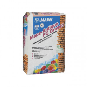 Mape-Antique FC Grosso - Mortar cu textura grosiera pe baza de var si Eco-Pozzolan