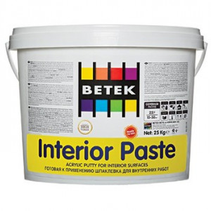 Betek Interior Paste - Glet Pasta pentru Interior