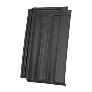 Tigla Ceramica Traditional Angoba Negru Mat 415x260 mm