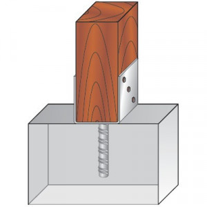Consola Stalp Reglabila 60 - 136 mm cu Tija pentru Betonare D-TCR
