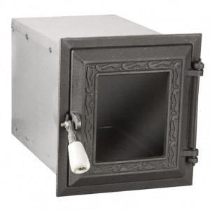 Cuptor Soba cu Usa din Fonta cu Geam 330 x 210 x 230 mm