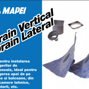 Drain Vertical si Drain Lateral - Kit pentru instalarea scurgerilor de pardoseala