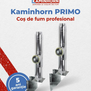 Sistem cos de fum profesional KaminHorn Primo Inox 90 grade, pornire