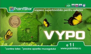 Vopsea Superlavabila anti-mucegai cu Latex pentru exterior Vypo - Galeata 15 L