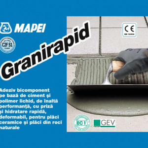 Granirapid - Adeziv cu Priza Rapida pentru Gresie, Faianta, Piatra Naturala