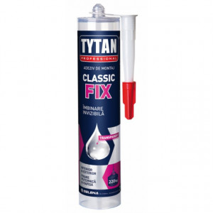 Classic Fix - Adeziv Universal de Montaj pentru Lemn, Plastic, PVC, Sticla, Metal - Tub 310 ml.