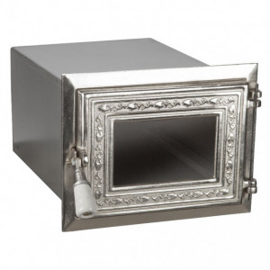 Cuptor Soba cu Usa din Fonta Nichelata cu Geam 290 x 270 x 195 mm