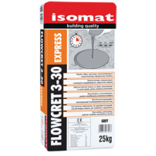 Isomat FLOWCRET 3-30 EXPRESS - sapa de ciment cu priza rapida, pentru nivelarea pardoselilor