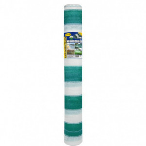 Plasa Umbrire Gard Solar 80 gr./mp, verde cu alb