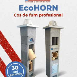 Sistem cos de fum profesional EcoHORN 45 grade