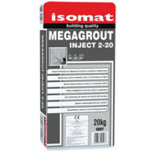 Isomat MEGAGROUT INJECT 2-20 - mortar pentru injectari, cu contractii reduse, 20 kg, gri