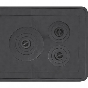 Plita Fonta Soba cu Rama 622 x 540 mm (3 ochiuri)