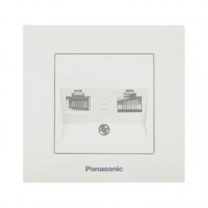 Priza ST Panasonic RJ11-RJ45 pentru telefon si calculator