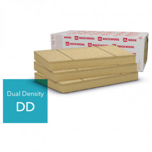 Vata Bazaltica ROCKWOOL VentiRock Duo (Dual Density), pentru Termoizolatia Fatadelor Ventilate, λ=0,035 W/mK /bax