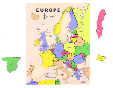 Puzzle incastru harta Europei